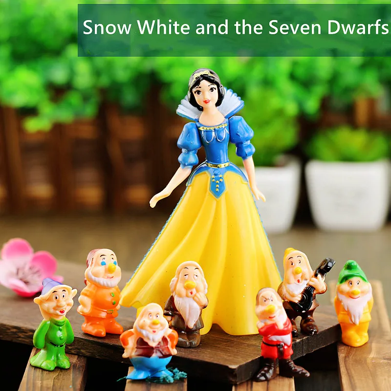 

Disney Snow White And The Seven Dwarfs Kawaii Action Figure Model 5cm-15cm Collection Figurine Toy Decorative Doll Gift For Kids