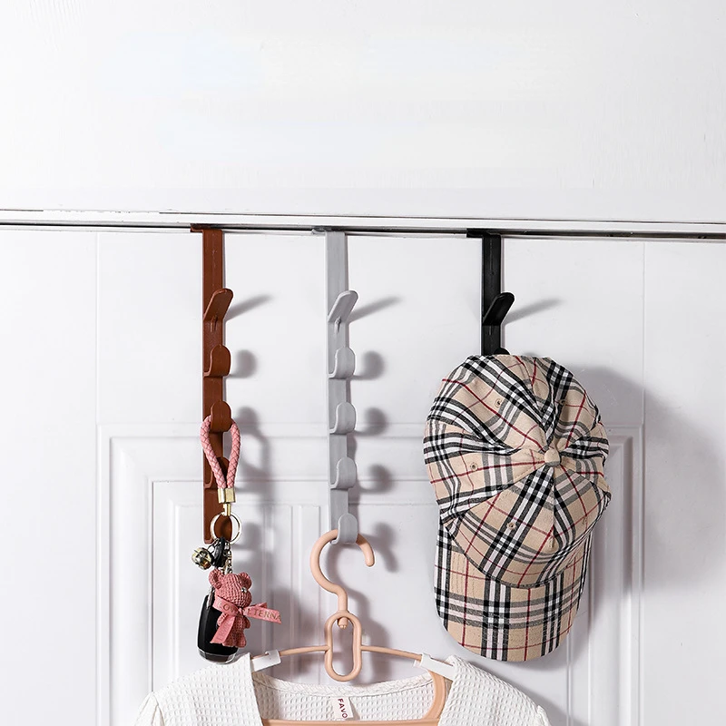 

1 Pc Bedroom Door Hanger Clothes Hanging Rack Over The Door Plastic Home Storage Organization Hooks Purse Holder for Bags Rails