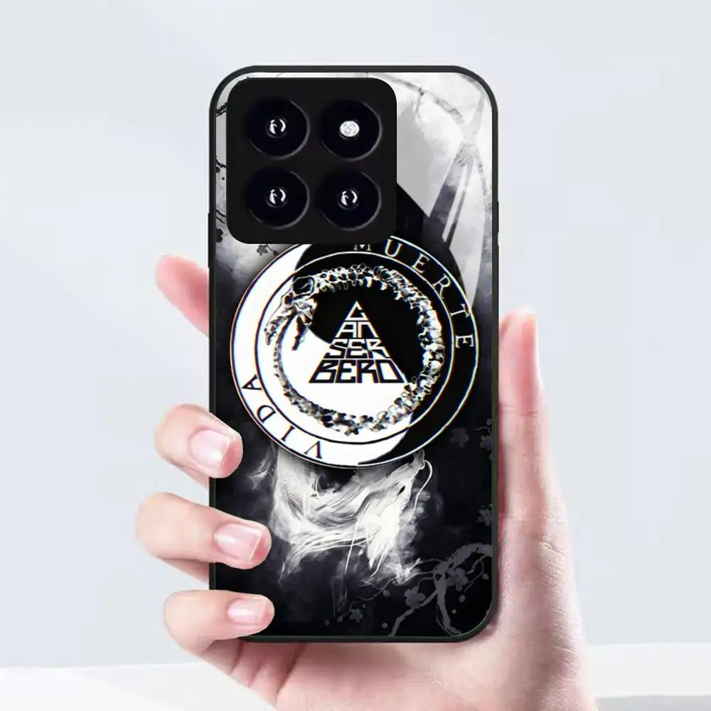 Чехол для телефона R-residente Canserbero для Xiaomi 17 15 14 13 12 Mi 11 X T Ultra Pro Lite 5G, черный стеклянный чехол (art.: 3920dba51dcb2) - 3920dba51dcb2