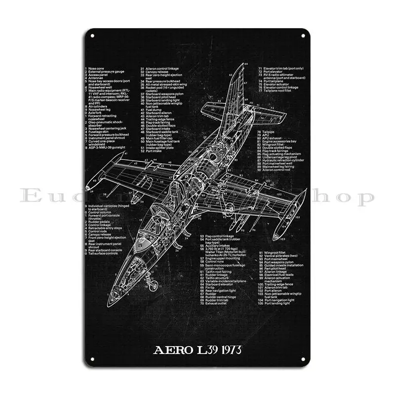 Aero L39 1973 металлический плакат на стену пещера дизайн пещер создание оловянного