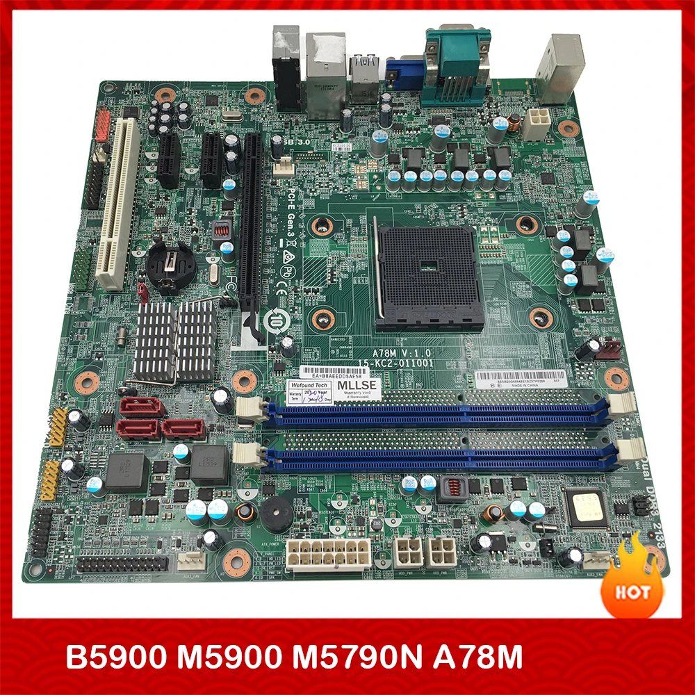 Originate Desktop Motherboard for Lenovo for B5900 M5900 M5790N A78M 15-KC2-011001 D3F3-LM2 03T7502 03T7303 03T7312