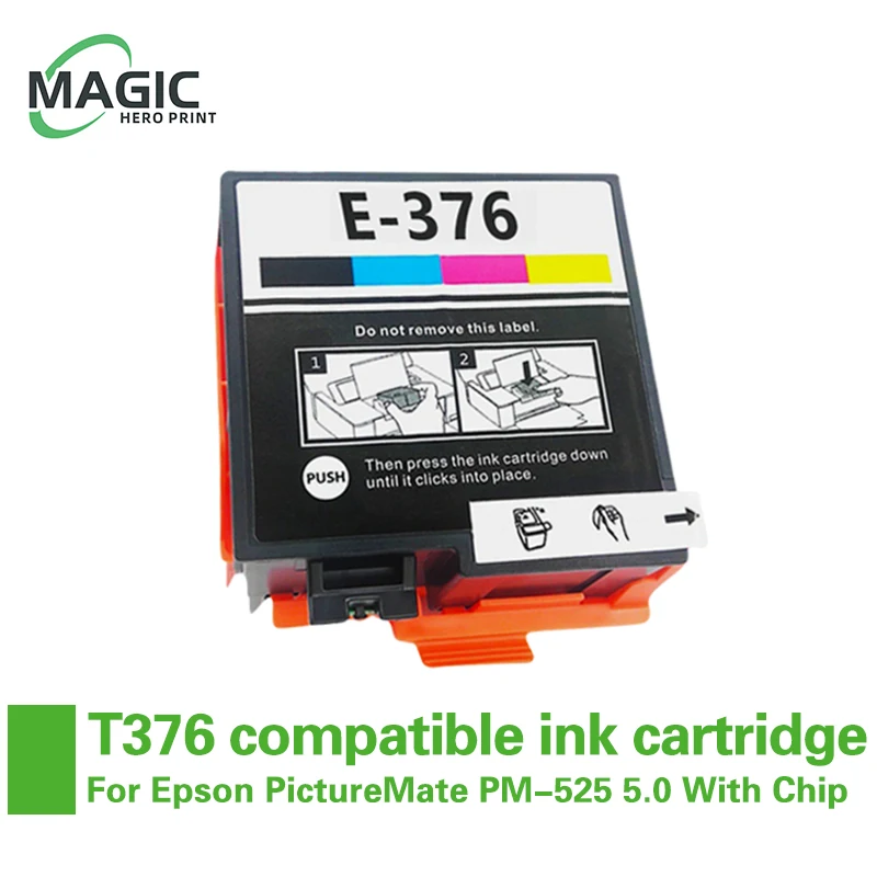 

Новый T3760 T376 для картриджа Epson совместимый с чернилами с чипом подходит для Epson PictureMate PM-525 5,0