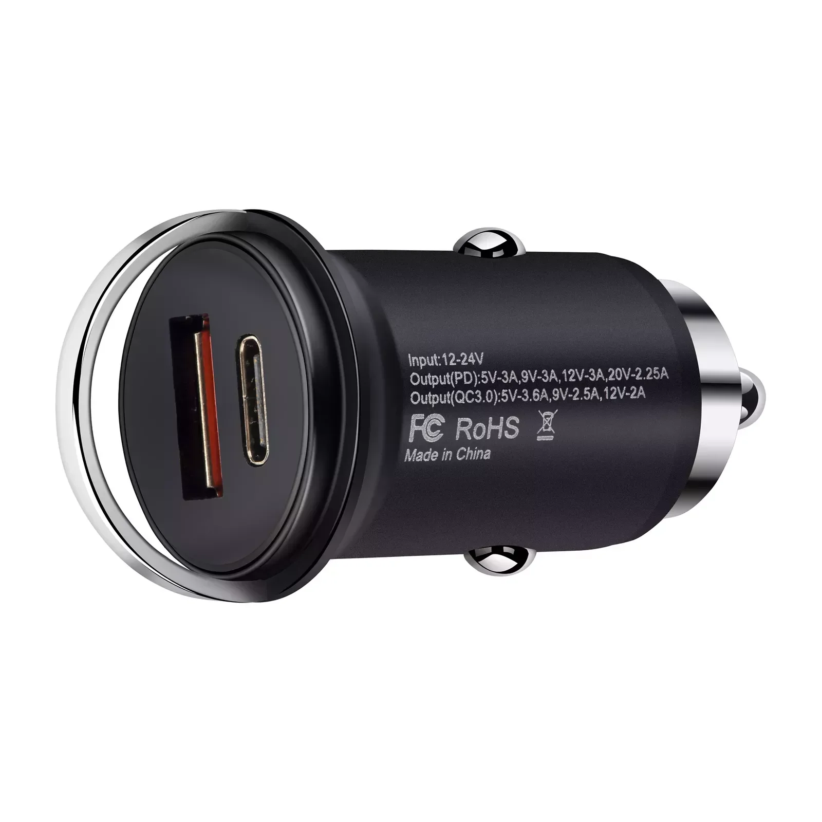 

NEW2023 Car Charger Mini QC3.0 Quick Charge 48W PD Fast For iPhone13 12 Type C Mobile Dual ports