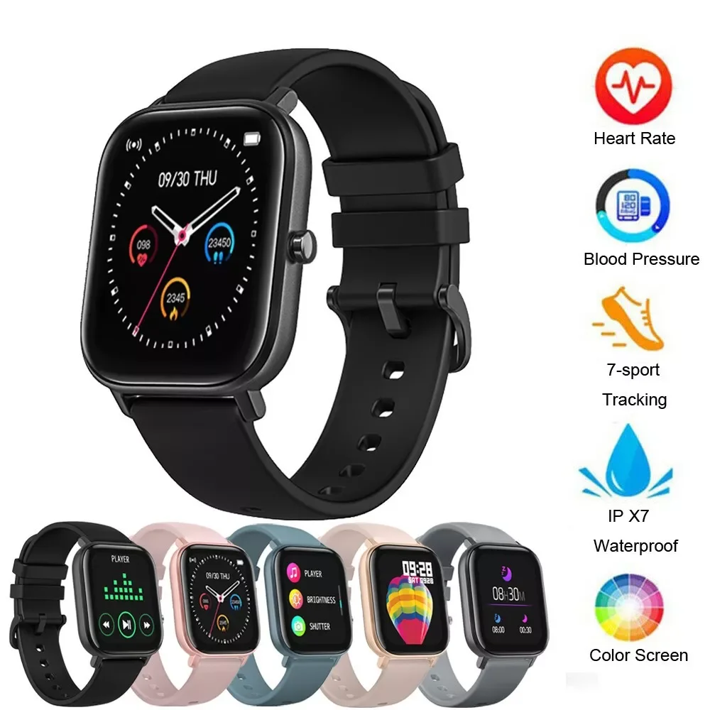 

P8 Smart Watch Men Full Touch 1.4 inch Watch Fitness Tracker Blood Pressure Smart Clock Women GTS Smartwatch