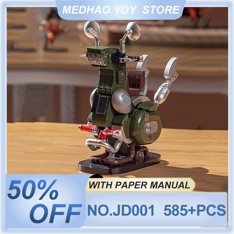 Новинка 2024 модель MOC JD-001 одноколесного мотоцикла Harley Suvs конструктор кирпичи Пазл