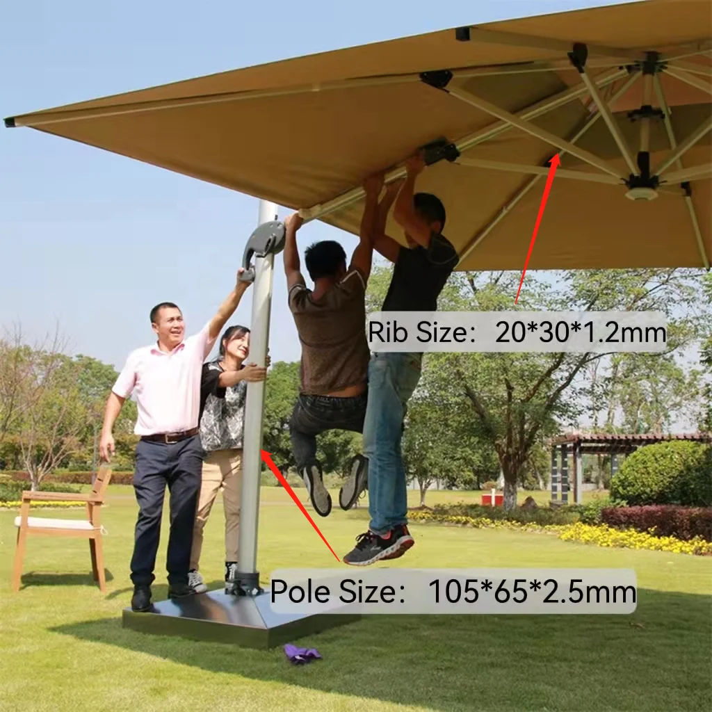 Новый дизайн уличный солнечный светодиодный светильник патио роман зонтик