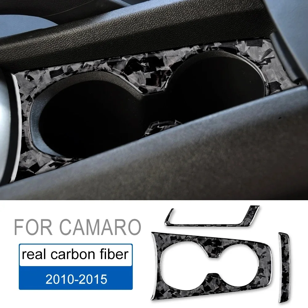 

Настоящее мягкое углеродное волокно для Chevrolet Camaro 2010 2011 2012 2013 2014 2015, автомобильный держатель для стакана с водой, наклейка, аксессуары для интерьера