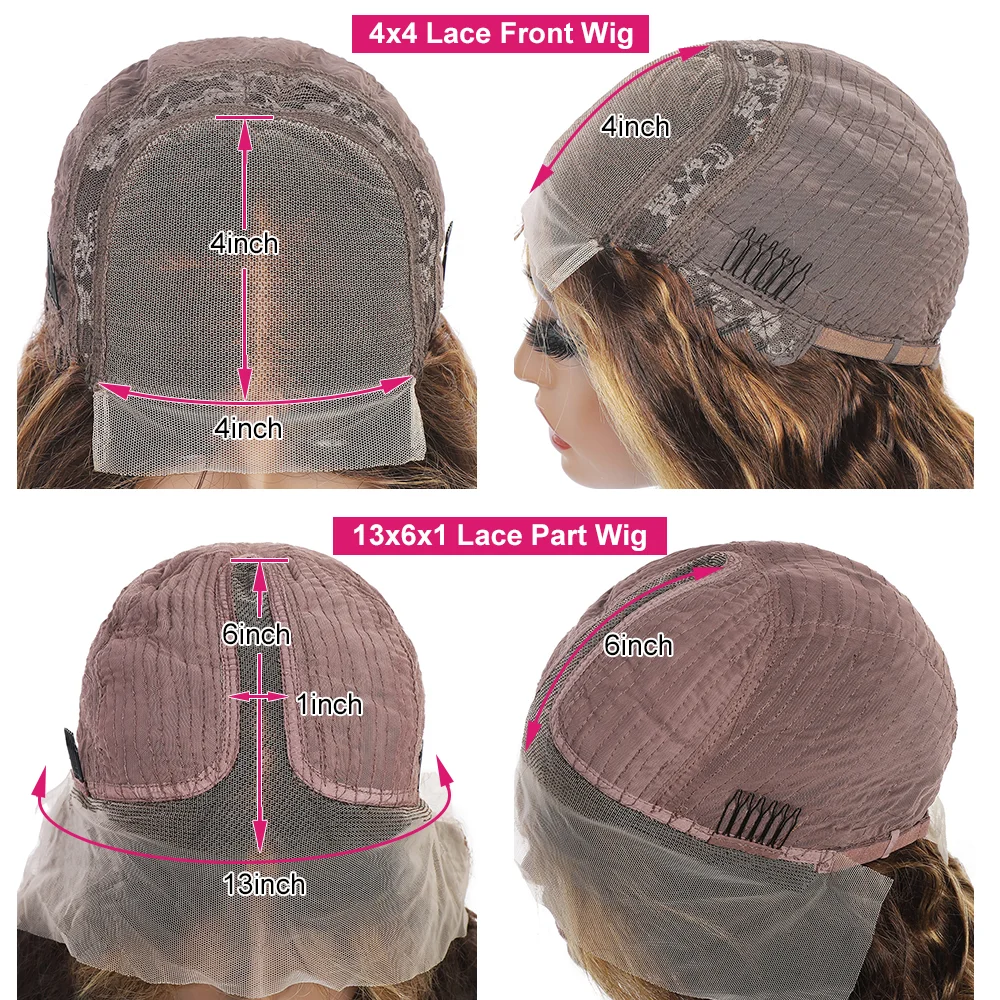 P4/27 прямые парики на сетке спереди цветные из человеческих волос парик без клея