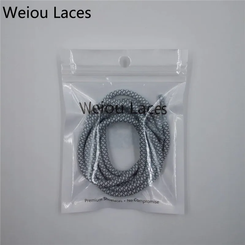 (100pairs/Lot)Weiou 3M Reflective Shoe Laces Classic Runner Shoestring Crazy Custom Shoelaces For Men Basketball Shoes Sneakers