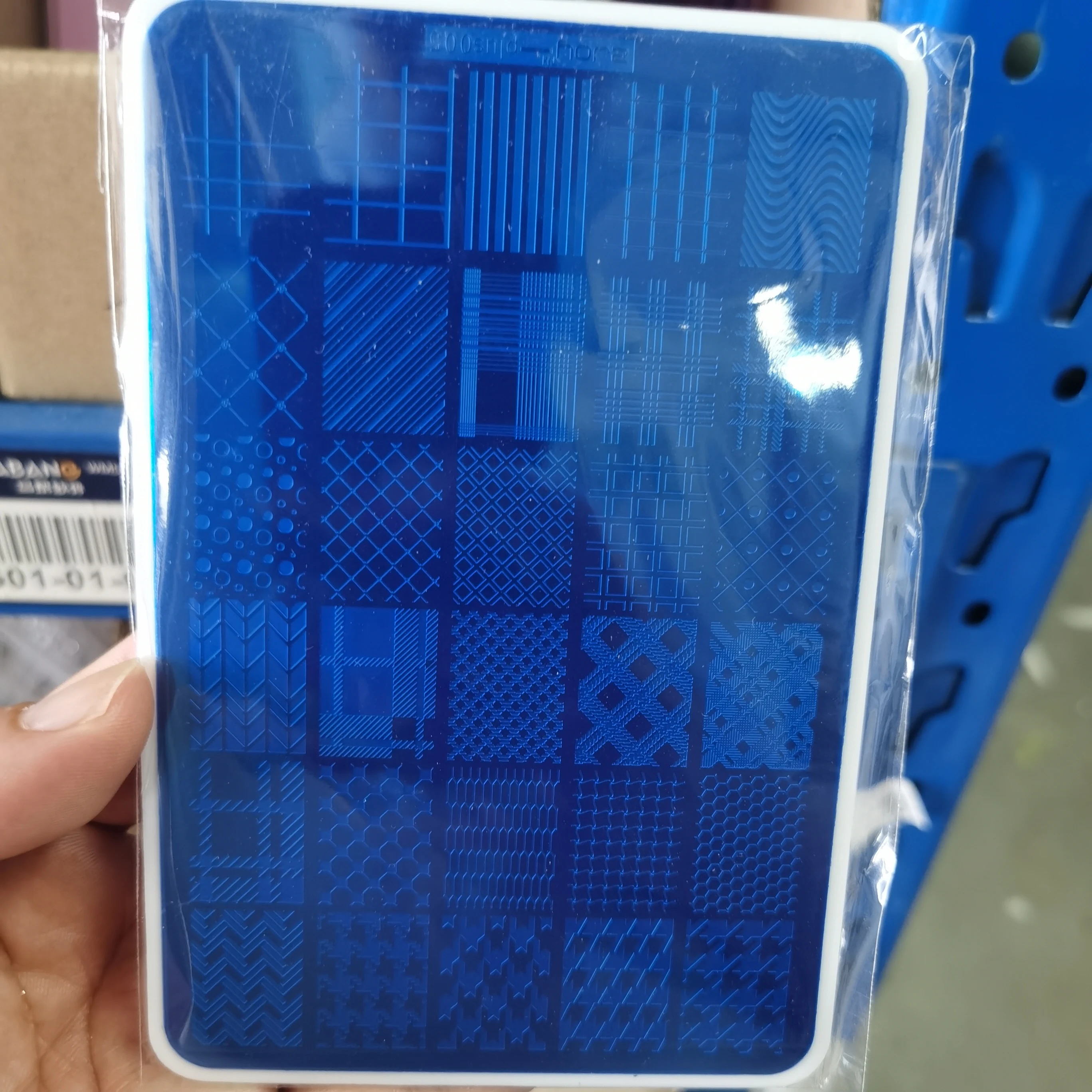 

9*15cm Large Size Nail Art Stamping Plates Plus ++ Plus Geometric Design Liner Mold Template Line Stripe Nails Stamper Pad