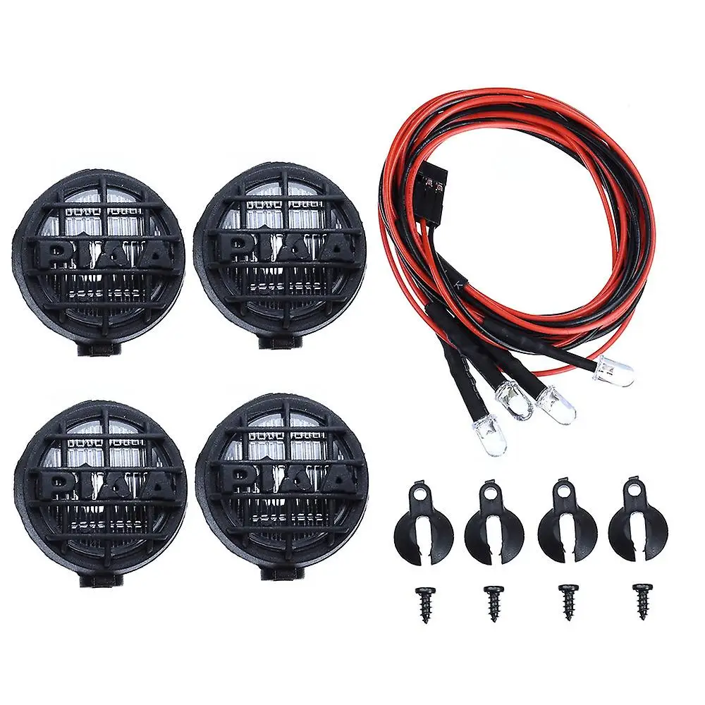 

4 Led Light With Lampshade For 1/10 Accessory Rc Car Parts