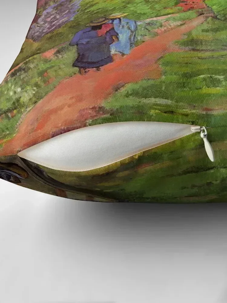 Rue de Tahiti' - Paul Gauguin Декоративная подушка рождественский мраморный чехол для