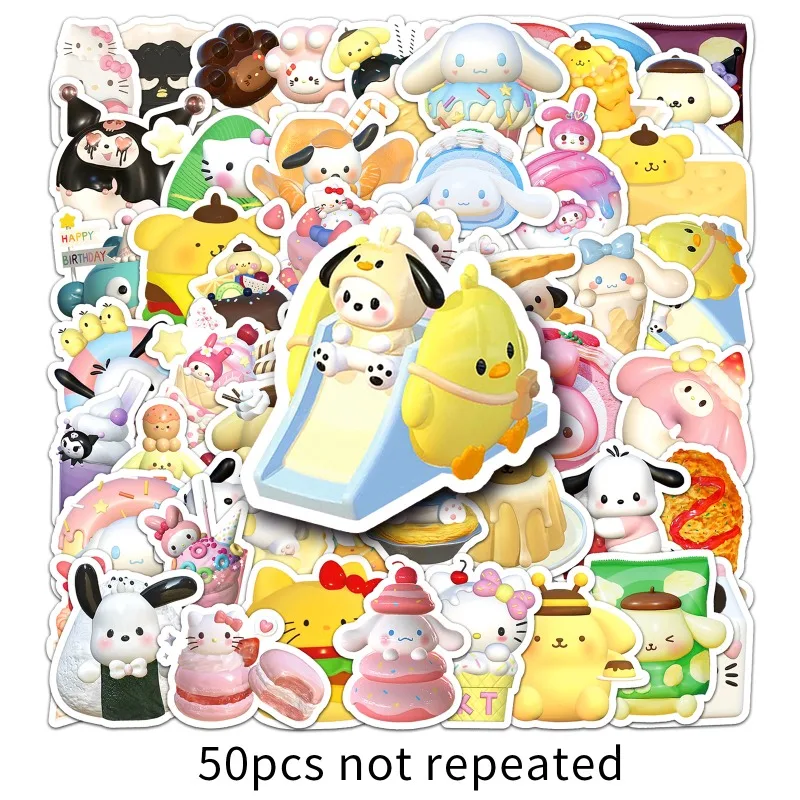 Стикеры Sanrio 50 шт