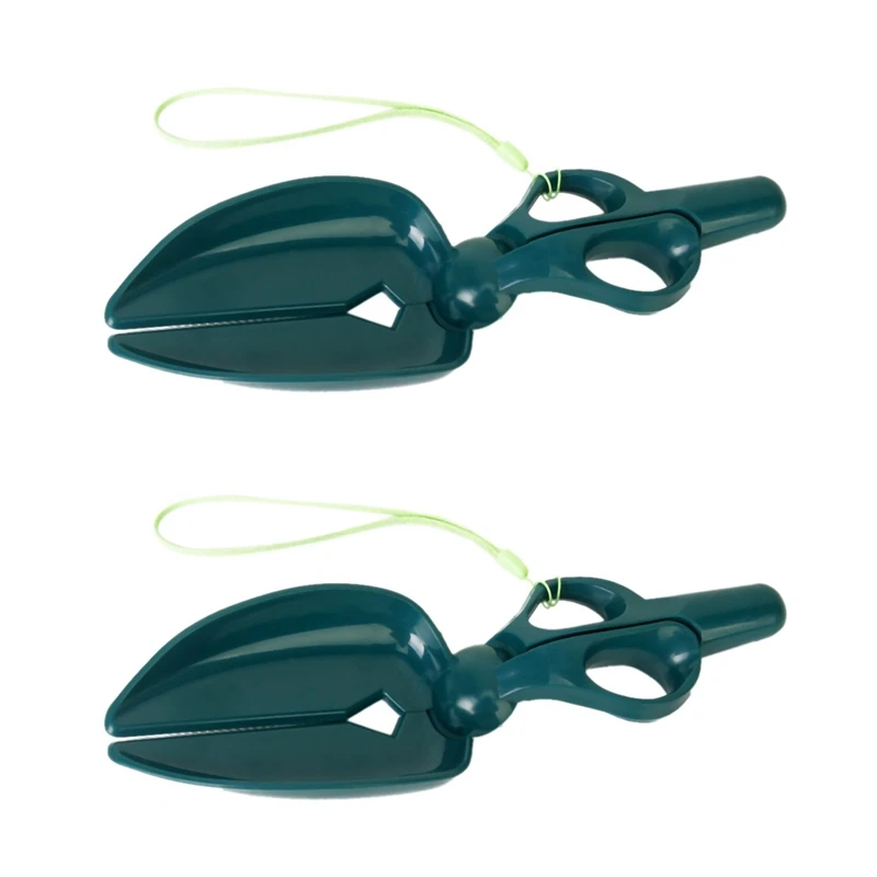

2X Pets Dogs Cats Portable Poo Poop Cleaning Tools Waste Scissor Scooper Easy To Handle