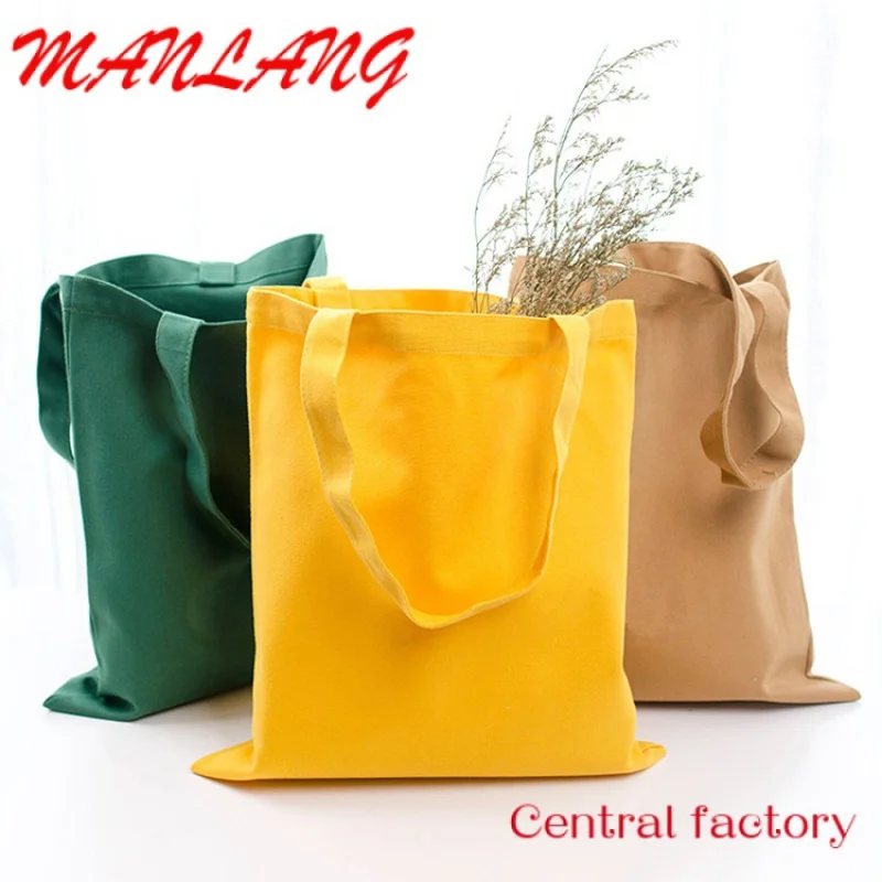 Рекламные Персонализированные пустые сумки многоразовые хлопковые сумки-тоуты