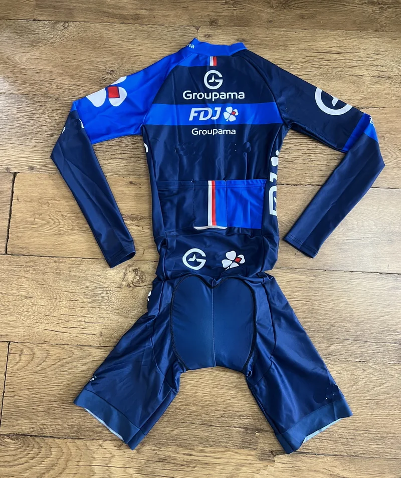 Фото Комбинезон LASER CUT 2025 GROUPAMA FDJ TEAM Боди с длинными рукавами Велосипедный трикотаж Велосипедная одежда Maillot Ropa Ciclismo №2