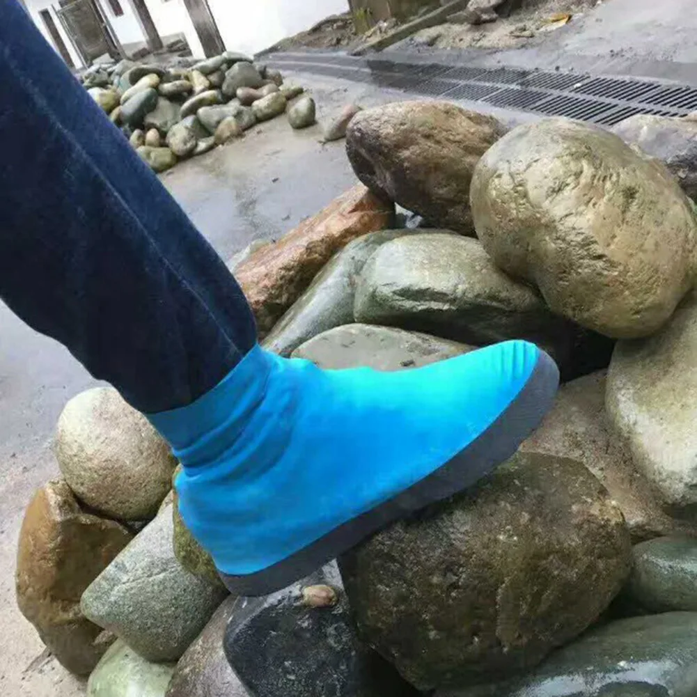 

Silicone WaterProof Shoe Covers Reusable Rain Shoe Covers Unisex Shoes Protector Thickened Anti-slip Rain Boot Pad For Rainy Day