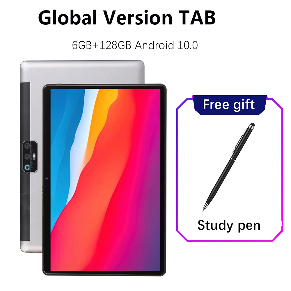 Global Version Tab Pad 10.1 inch 6GB RAM 128GB ROM Android 10.0 Tablets WIFI/4G LTE With Dual SIM Card Slot Original 6000mAh