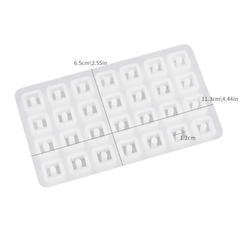 95AB формы для изготовления ювелирных изделий кубических букв гибкие бусин