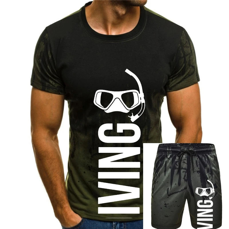 

Футболка Cressi Omer для дайвинга, модная мужская футболка для дайвинга, камуфляжный принт, Повседневная хлопковая футболка с коротким рукавом и круглым вырезом, 2021