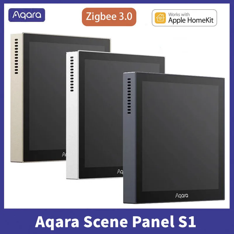 

2022 New Aqara Smart Scene Panel Switch S1 Zigbee 3.0 IPS Color Touch Screen Smart home APP Siri Voice Control Support HomeKit