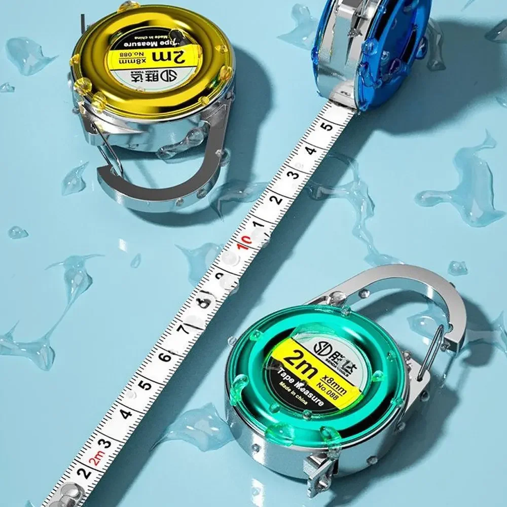 2-метровая маленькая рулетка мини-брелок линейки многофункциональные со