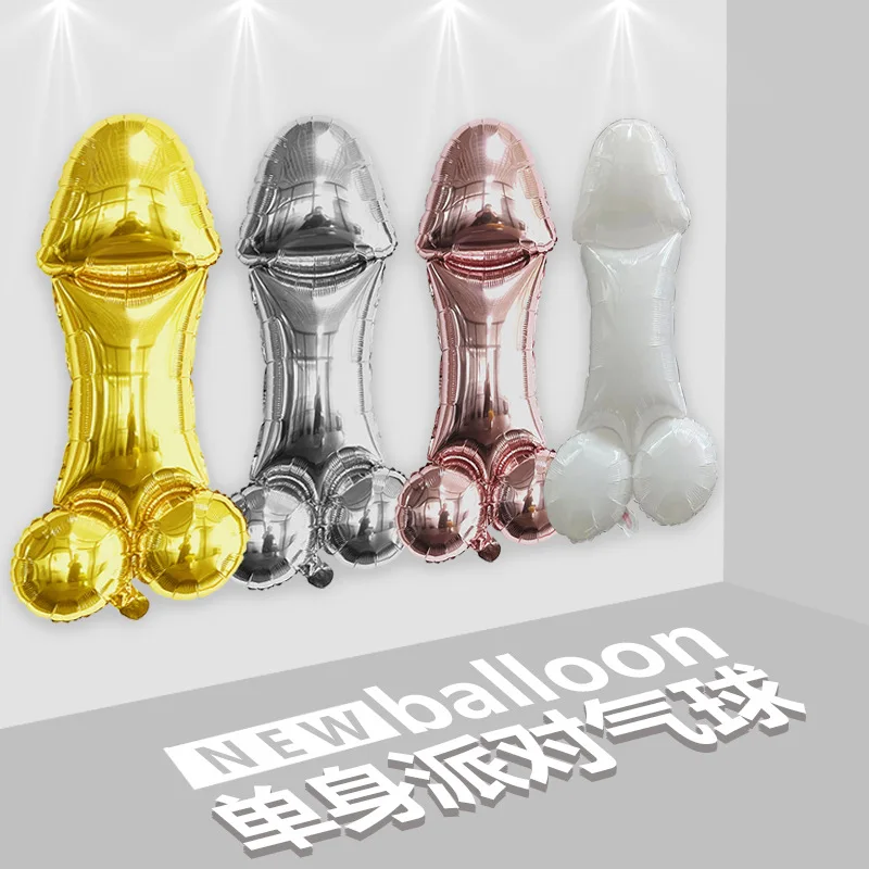 

1 PCS Bachelor Party Foil Balloons Singles Day Party Spoof Toys Aluminum Foil Balloons Bachelor Party Decoration