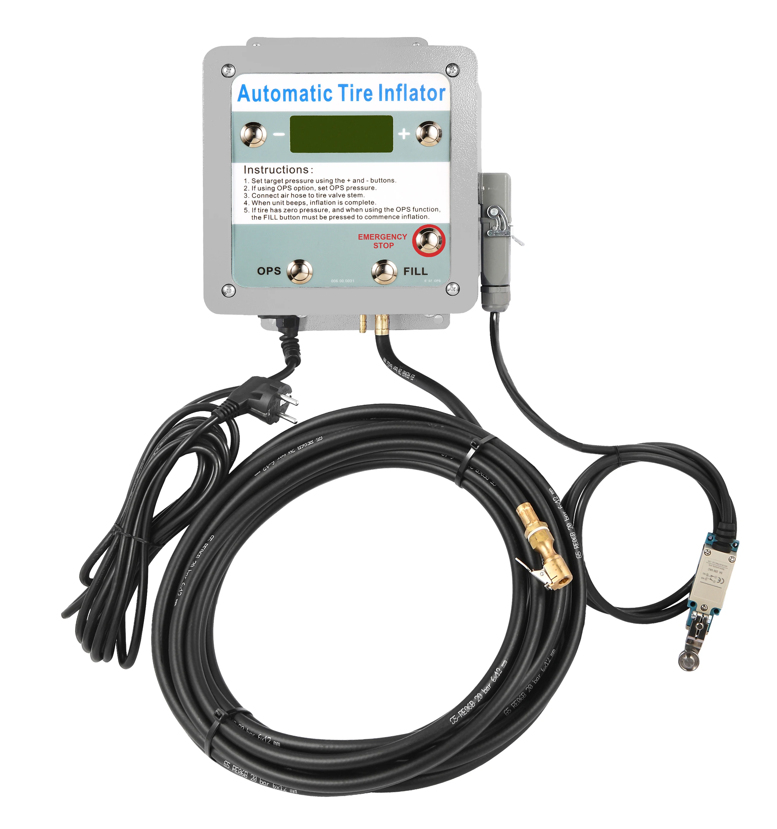 

Комнатный настенный автоматический цифровой насос для безопасного накачивания шин