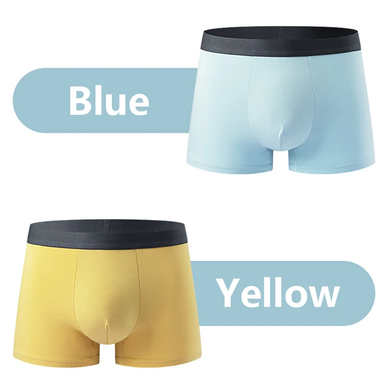 4Pcs Underwear Men Boxer Shorts Ice Silk Antibacterial Boxershorts Fashion Male Panties Modal Men Underpants Lingeries 4XL
