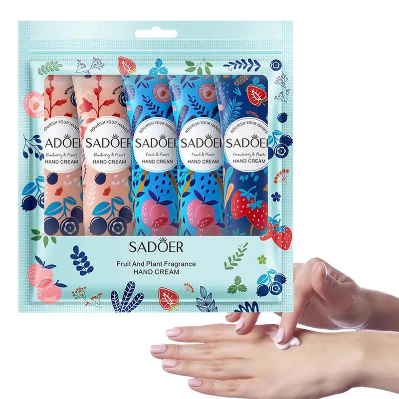 

5 шт., увлажняющий подарочный набор для рук, с фруктовым ароматом