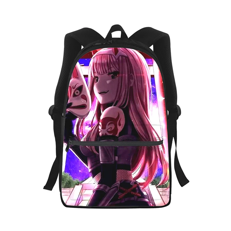 DARLING in the FRANXX Anime Men Women Backpack 3D Print Fashion Student School Bag Laptop Backpack Kids Travel Shoulder Bag
