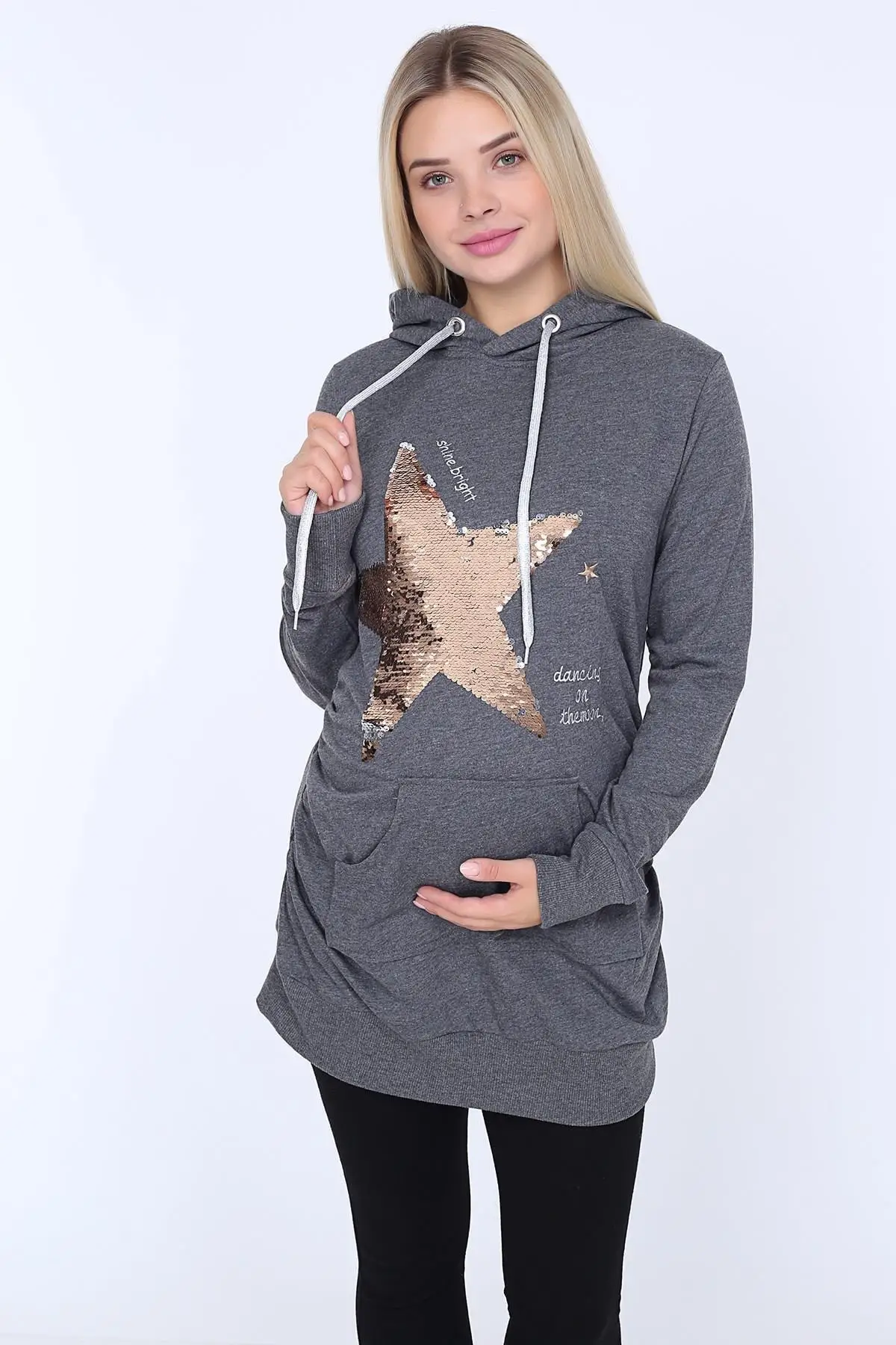 

Maternity Fashion lightted Star Maternity Sweatshirt