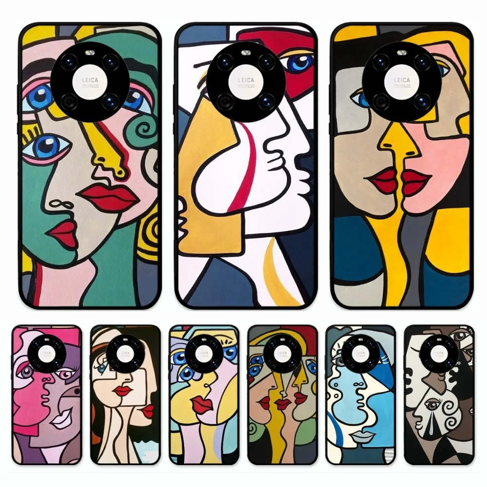 

Picasso Abstract Art Painting Phone Case For Huawei Mate 10 20 30 40 50 lite pro Nova 3 3i 5 6 SE 7 pro 7SE