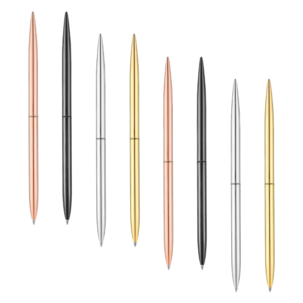 

Pen Pens Ballpoint Metal Writing Office Sign Ink Metric Business Decorative Strato Crush Pointbook Guest Gold Slim Bullet Nordic