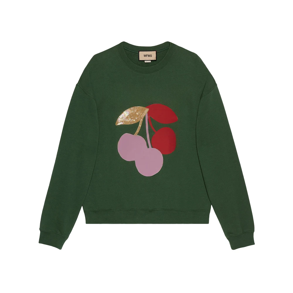 

MS Green Cotton Sweater#wfms6425