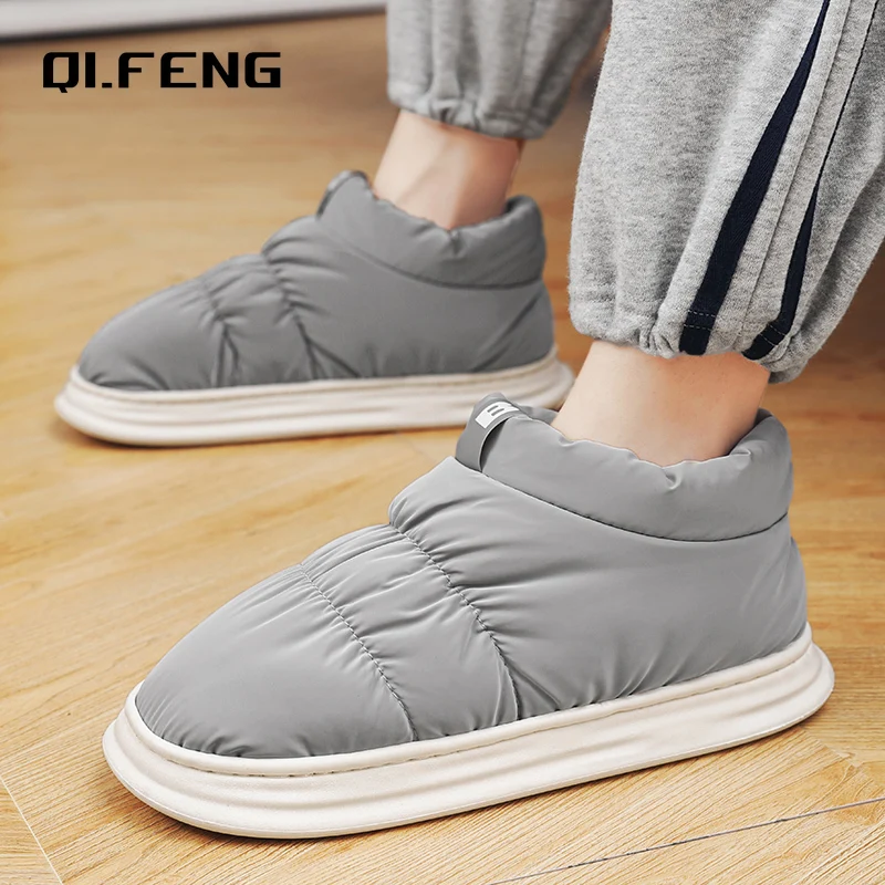 Новинка зимние домашние Повседневные Плюшевые туфли для пар легкие удобные