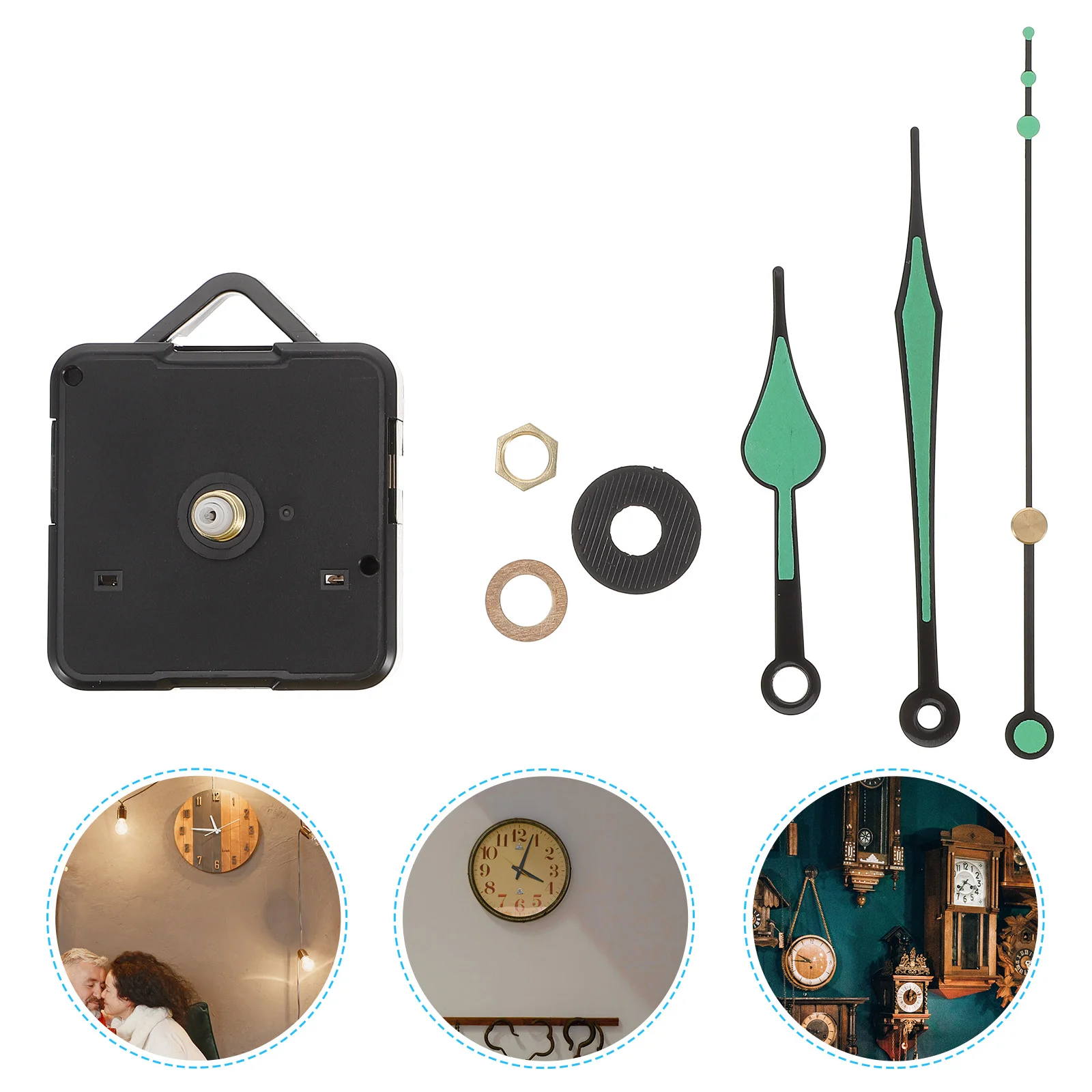 

Clock Movement Kit Partsmechanism Works Replacement Silent Handsset Do Yourself It Kitsaccessory Motorhome Wall Simple Operated