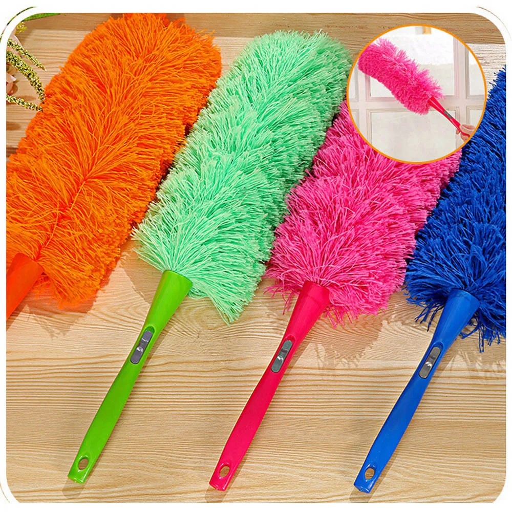 

Anti Static Natural Feather Duster Brush Wood Handle Household Cleaning Car Fan Furniture Dust Cleaner Home Dust Removal Tools