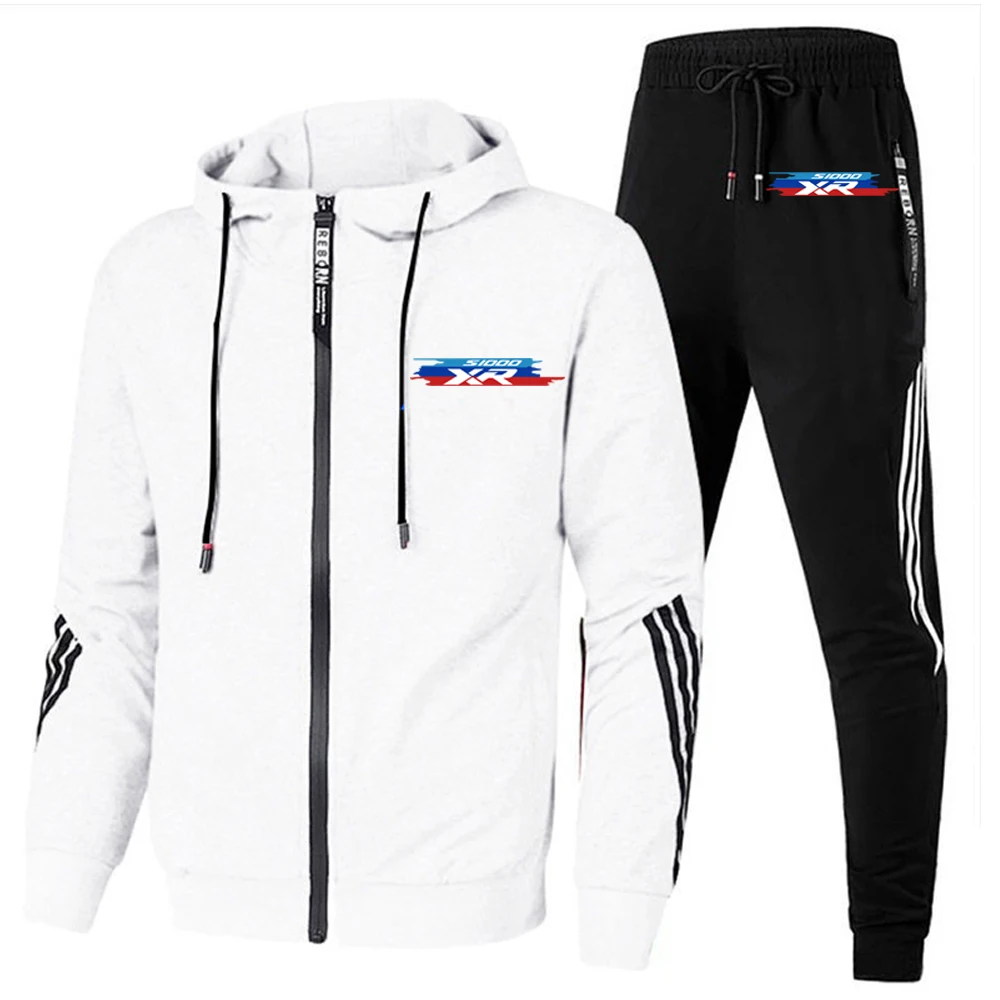 

FOR BMW S1000R S1000RR S1000XR Motorcycle 2023 new men's casual sportswear sportswear hooded printe top trousers