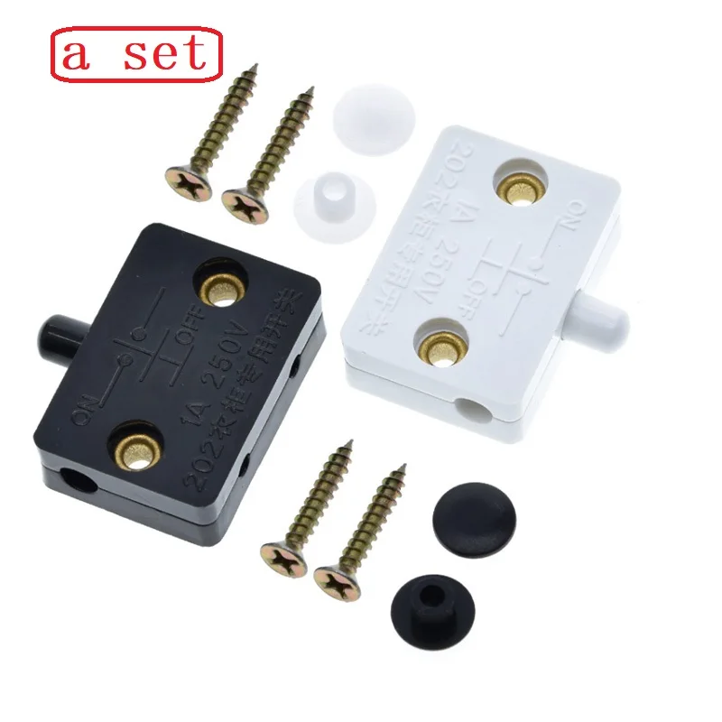 

A Sets Cabinet Wardrobe Door Switch Light Control Switch Normally Open Function Power Switch Parts Refrigerator Door Switch