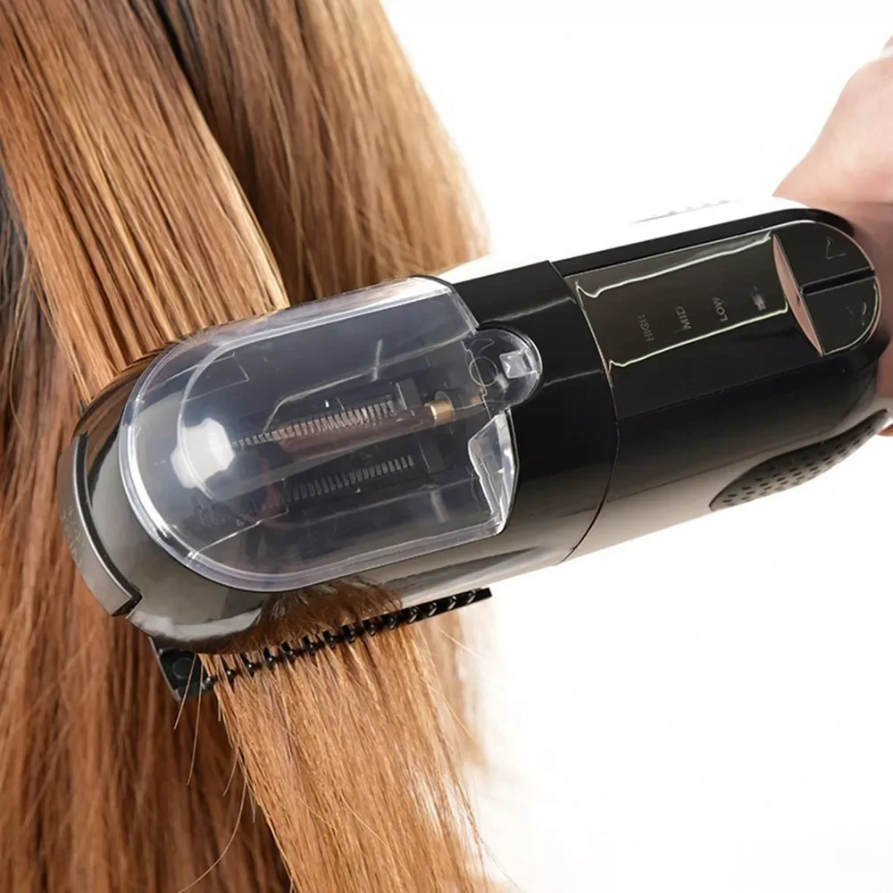 Enlarge Split Ends Removal Hair Trimmer for Dry Damaged and Brittle Professional Automatic Trim Split Cordless Cutting Wireless Charging