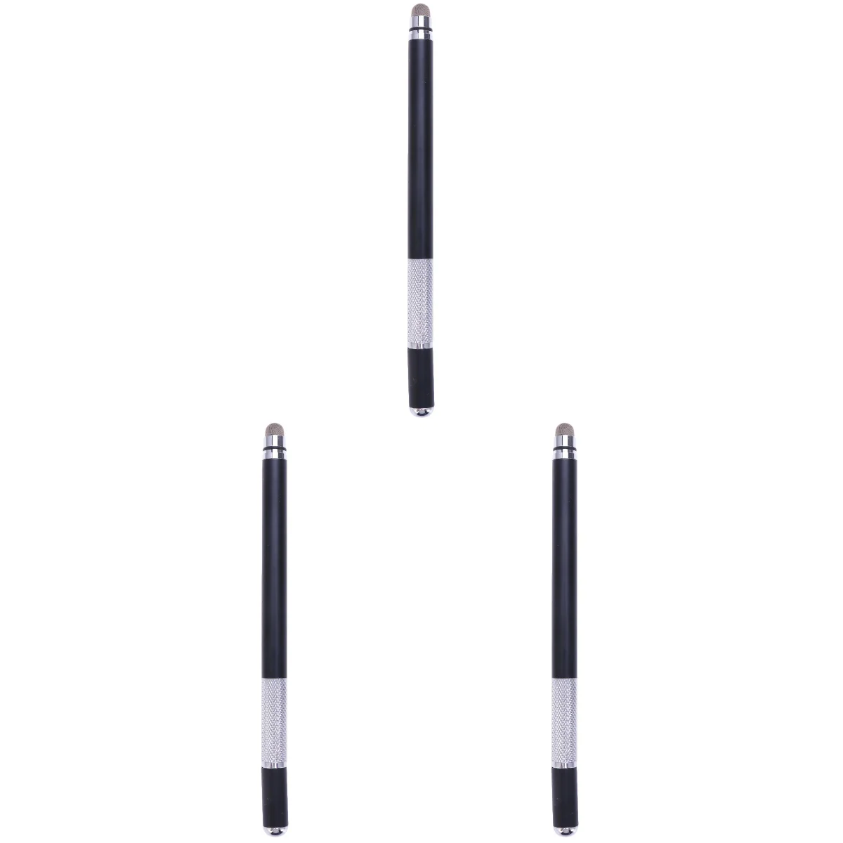 

3pcs Universal Stylus Pen Stylish Disc Stylus Screen Pens Capacitive Painting Pen for Phones Tablets Laptops (Black)