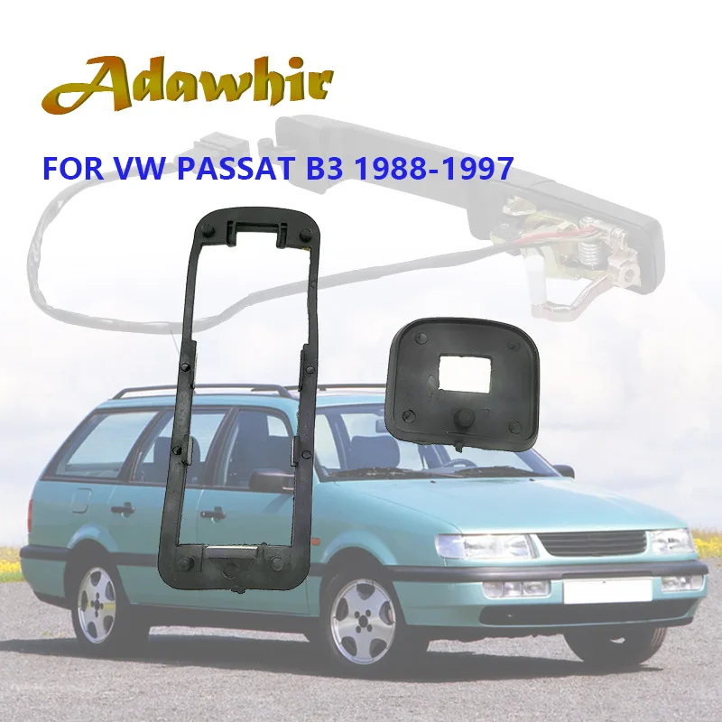 

Key Lock Cylinder for VW PASSAT Exterior Front Door Handle Repair Kit 357837205A 357837205AS 357837206A 357837206AS Rubber Pad