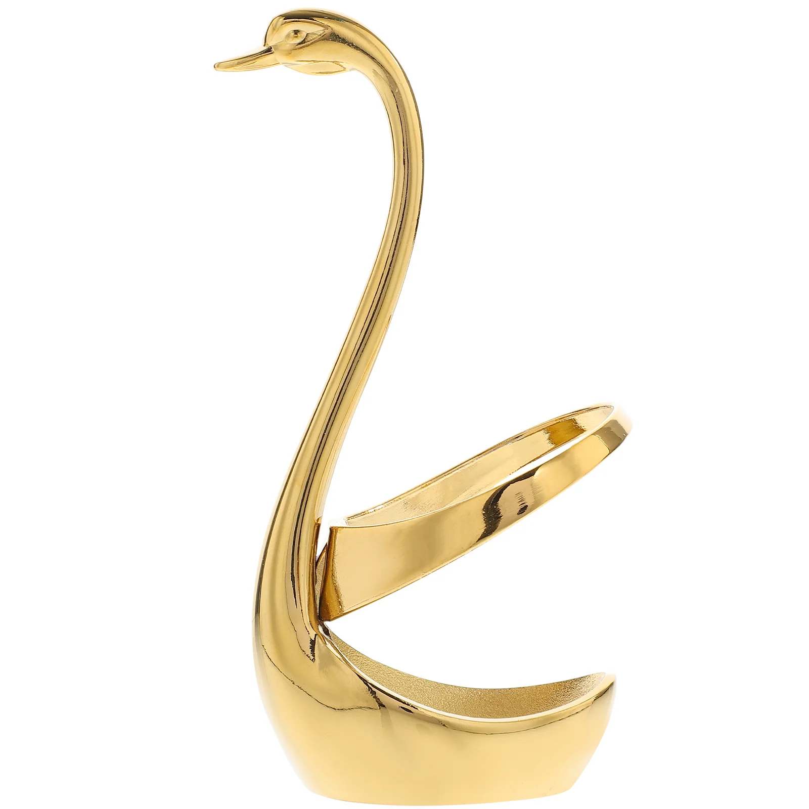 

Spoon Holder Spoons Coffee Dessert Base Swan Gold Organizer Tablewareset Fork Rack Utensil Chopsticks Storage Cream Ice Metal