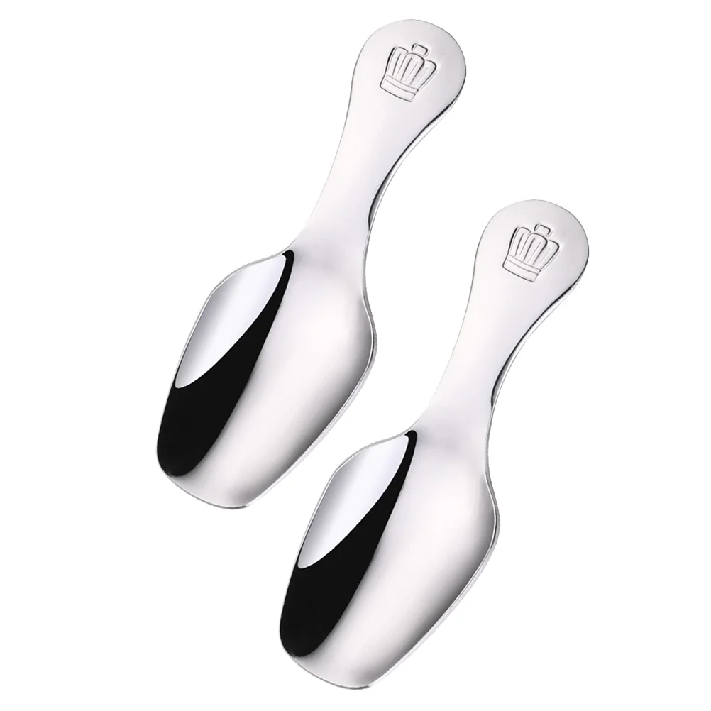

2pcs Spoon Stainless Steel Serving Scoop for Restaurant Home