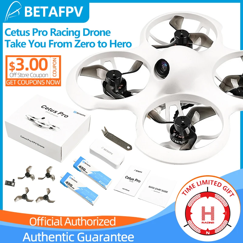 BETAFPV Cetus Pro BNF Frsky D8 приемник 1S литий-полимерный аккумулятор бесщеточный