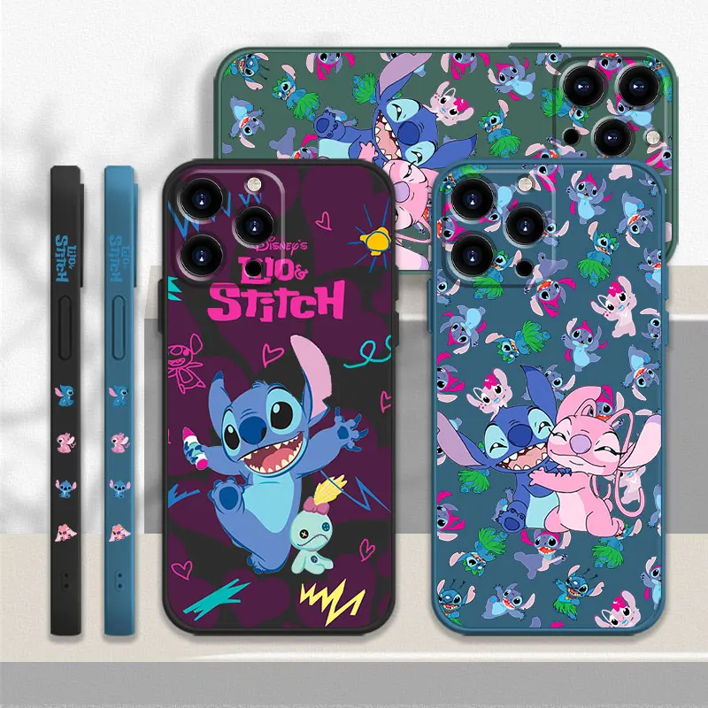 

Protective Slim Fit Stitch Love Heart For iPhone 12 7 XS X 6 11 XR 13 Pro Max 14 8 Plus Mini SE2022 SE 5 Capinha Funda Square