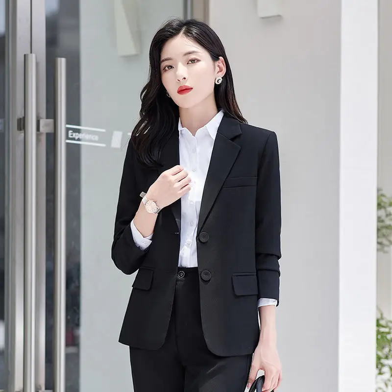

New Women's Three Piece High Street Suits Business Blazer and Casual Pants Work Wear Ladies Party Evening Wear Outfit Suits G323