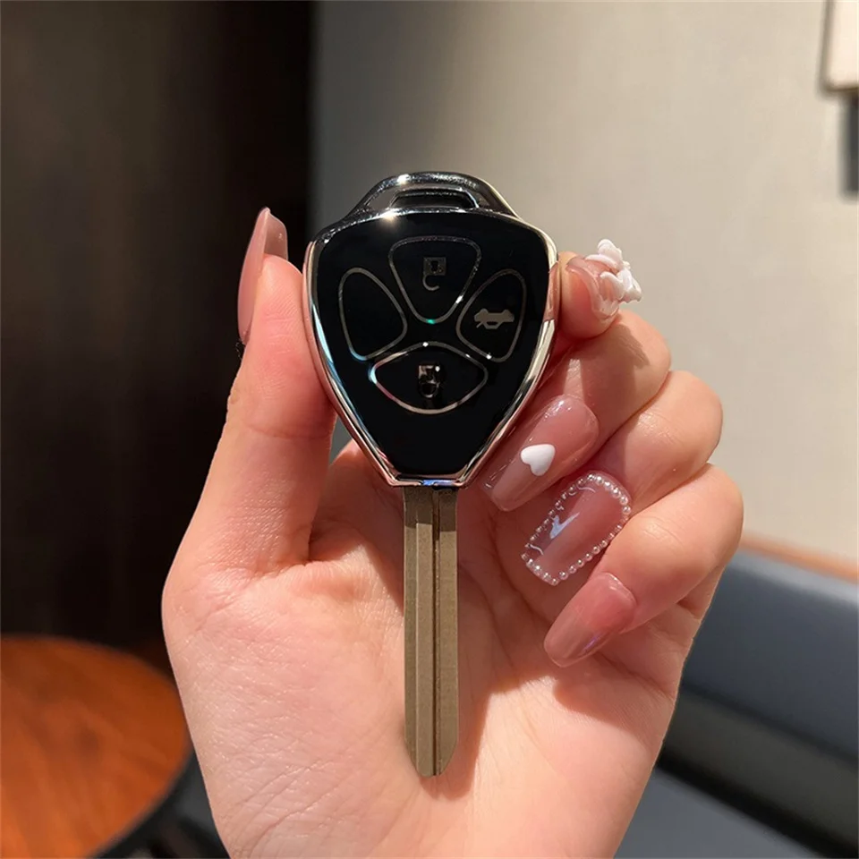 

Чехол для автомобильного ключа для Toyota Corolla VIOS Camry Yaris RAV4 HiLux Cruiser Fortuner 2/3/4 кнопки