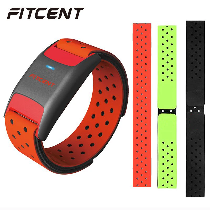 FITCENT Heart Rate Monitor Armband Optical Fitness Outdoor Blutooth ANT+ Sensor For Peloton Strava GARMIN Bryton Bike Computer
